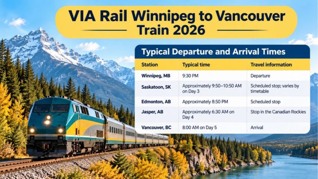 Typical Departure and Arrival Times