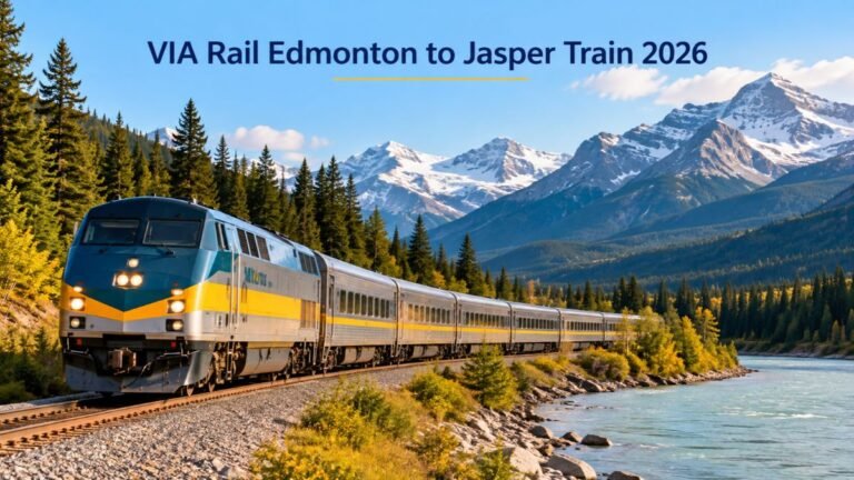 VIA Rail Edmonton to Jasper Train 2026