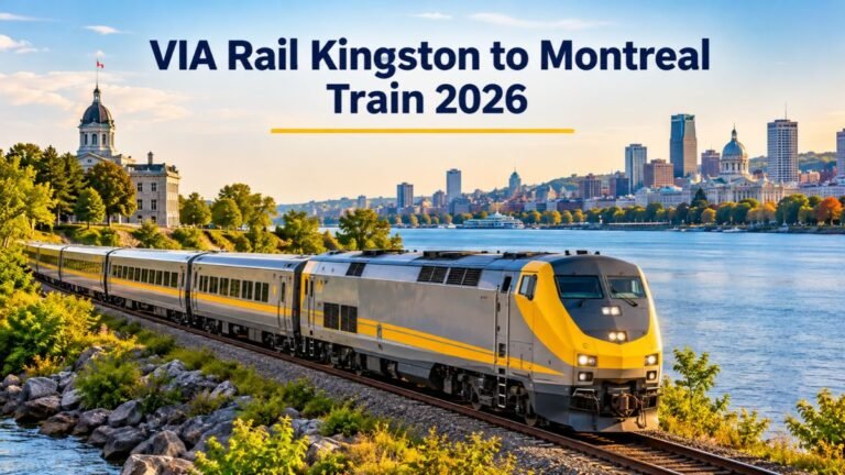 VIA Rail Kingston to Montreal Train 2026