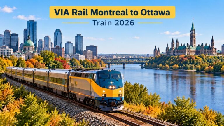 VIA Rail Montreal to Ottawa Train 2026