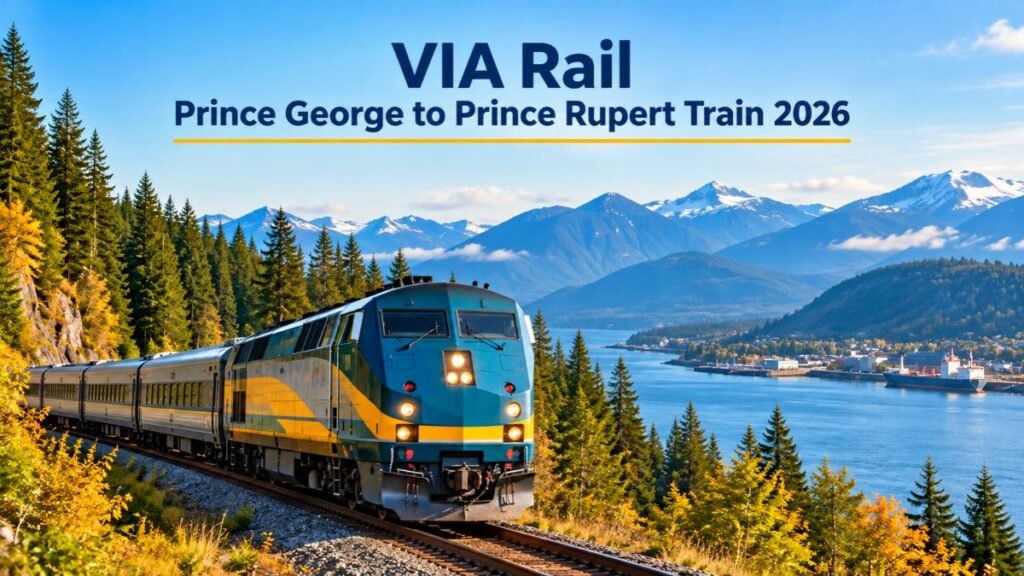 VIA Rail Prince George to Prince Rupert Train 2026