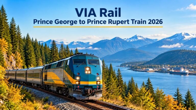 VIA Rail Prince George to Prince Rupert Train 2026