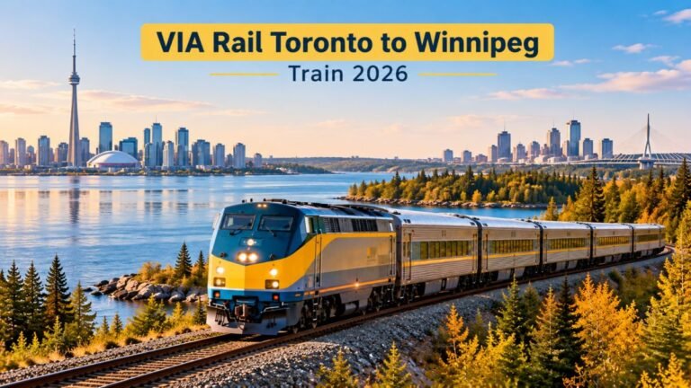 VIA Rail Toronto to Winnipeg train 2026