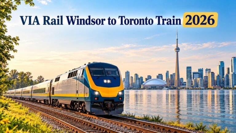 VIA Rail Windsor to Toronto Train 2026
